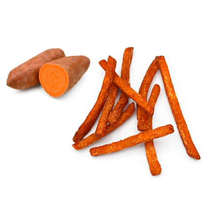 Coated  10/10 mm أصابع البطاطا الحلوة